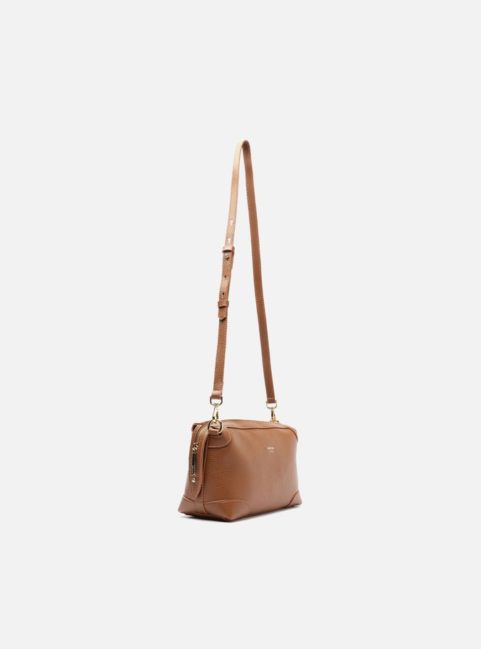 Bolsa Tiracolo Marrom Pequena Recortes