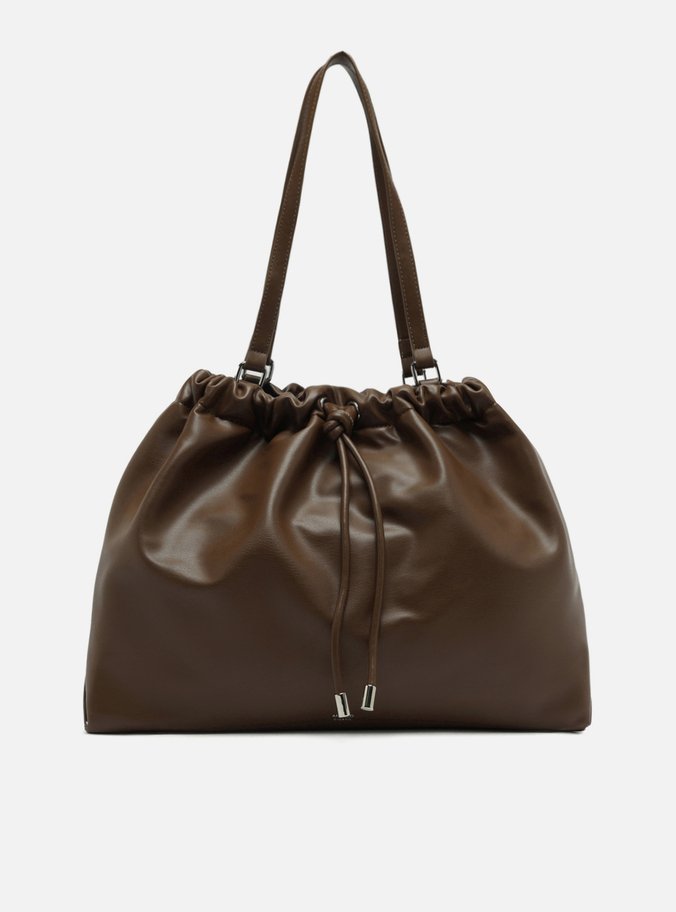 Bolsa Tiracolo Marrom Grande