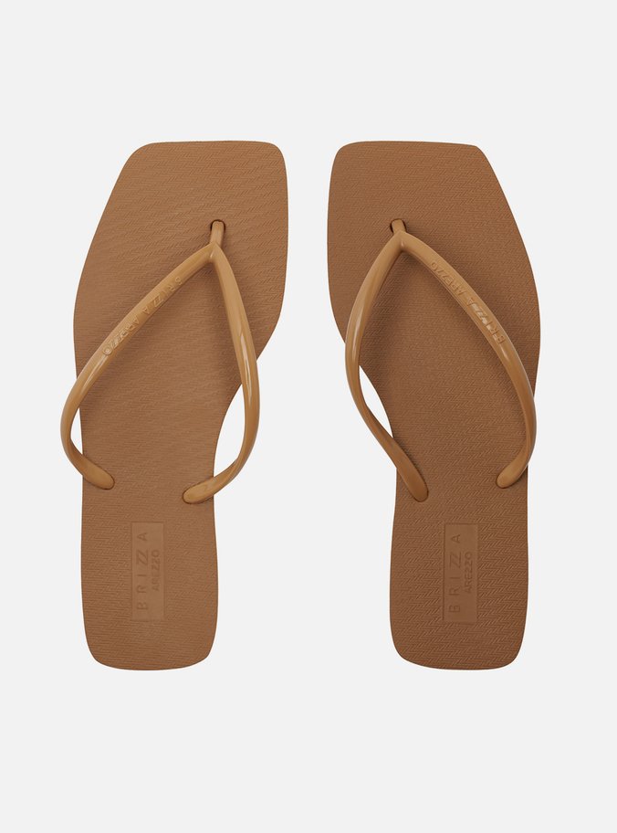 Chinelo de Dedo Marrom Flatform Brizza