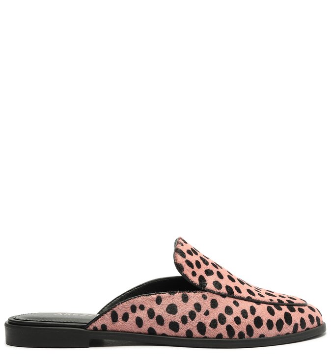 Mule Rosa Pelo Animal Print