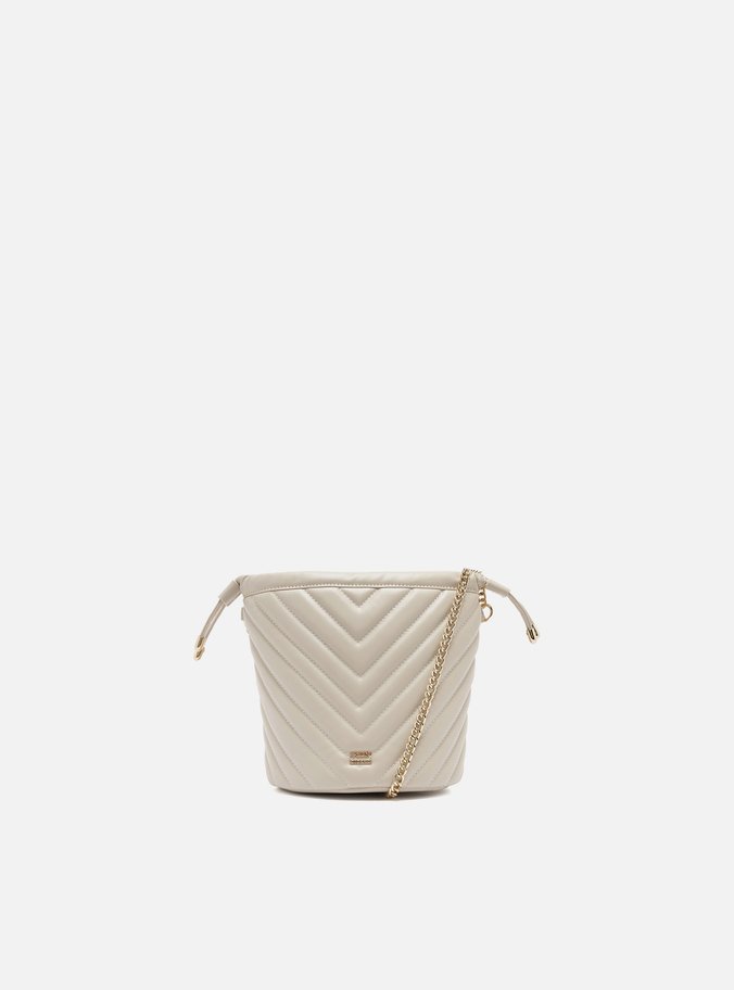 Bolsa Bucket Off-White Matelassê Pequena