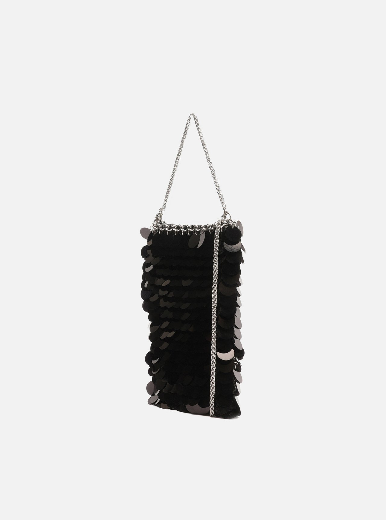 Bolsa Clutch Preta Pequena Paetê — foto 2