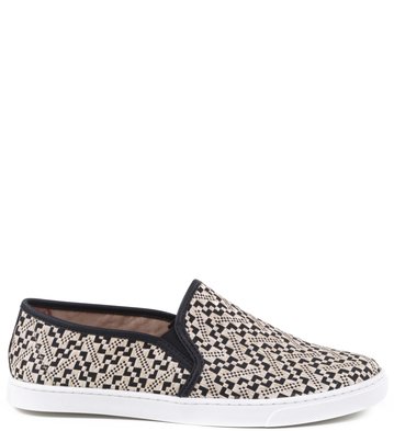 Slip-on Ráfia Geométrica P&B