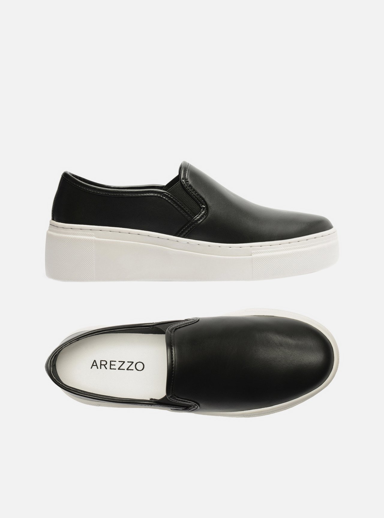 Tênis Slip On Preto Sola Alta Básico — foto 5