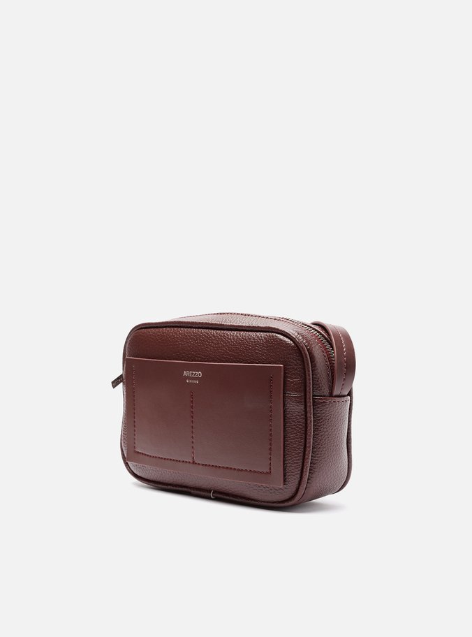 Bolsa Tiracolo Vinho Pequena Bolso Costuras
