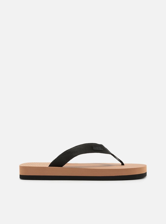 Chinelo de Dedo Preto Bicolor Malibu Brizza