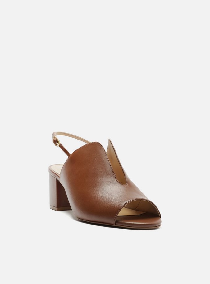 Mule Marrom Salto Bloco
