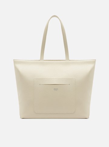 Bolsa Shopping Off-White Grande