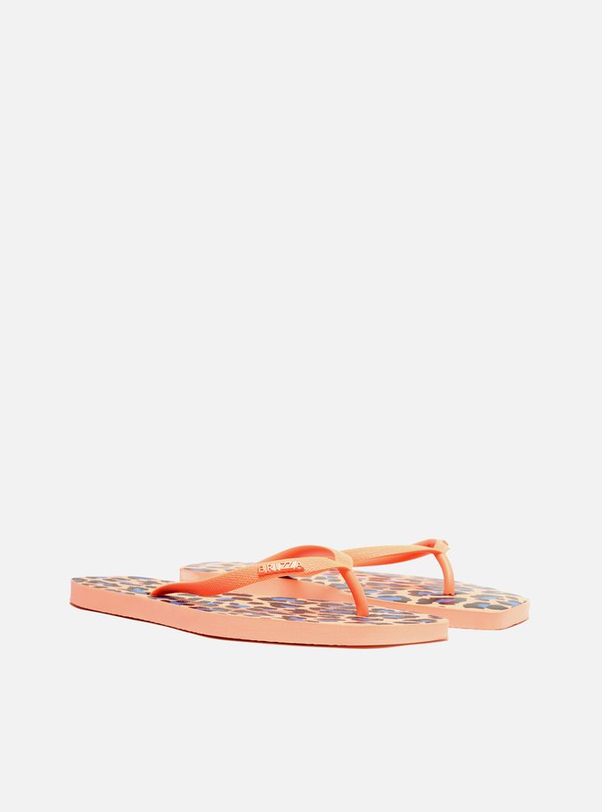 Chinelo de Dedo Laranja Brizza