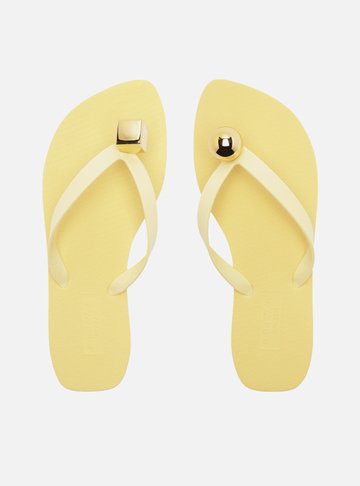 Chinelo De Dedo Amarelo Brizza