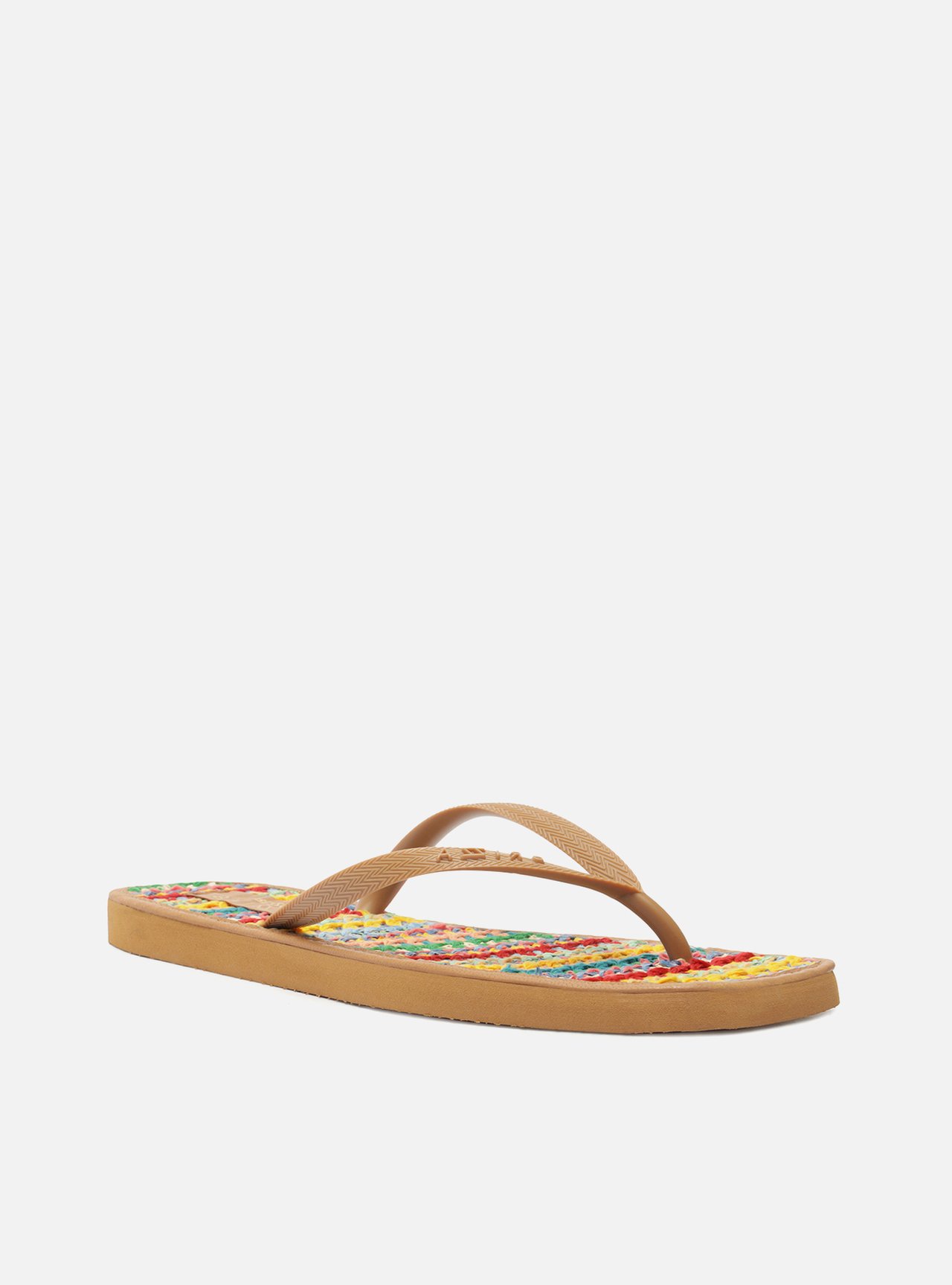 Chinelo de Dedo Marrom Square Crochê Brizza — foto 2
