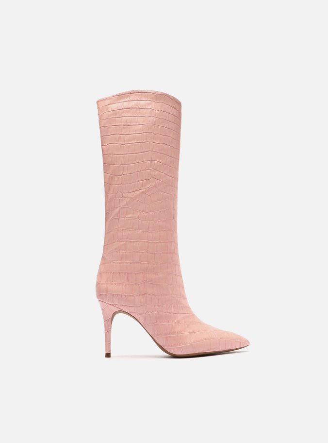 Bota Rosa Soft Croco Cano Alto Miranda