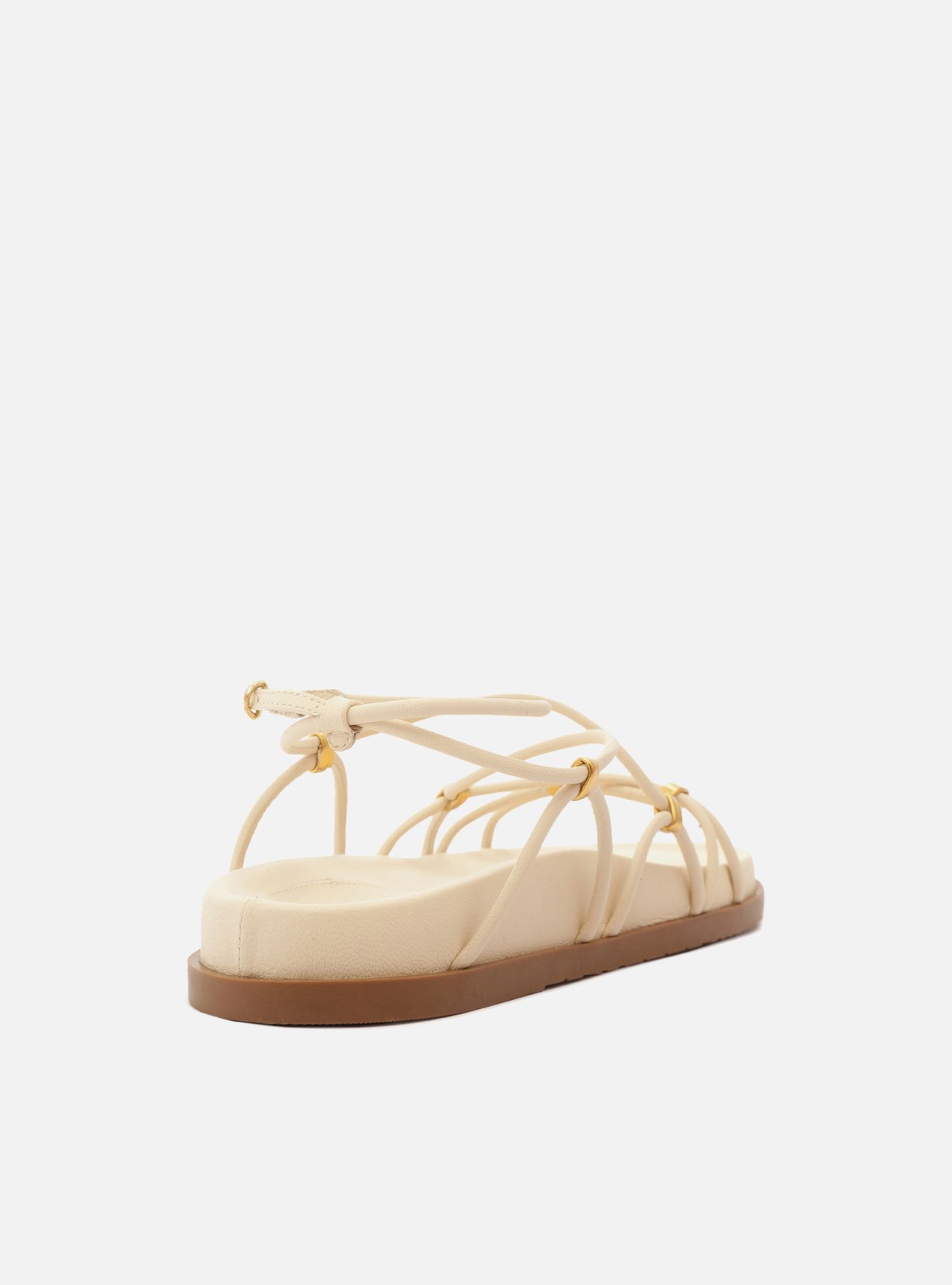 Sandália Rasteira Off-White Tiras Elos — foto 3