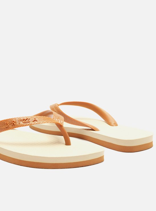 Chinelo de Dedo Marrom Bicolor Roma Basics