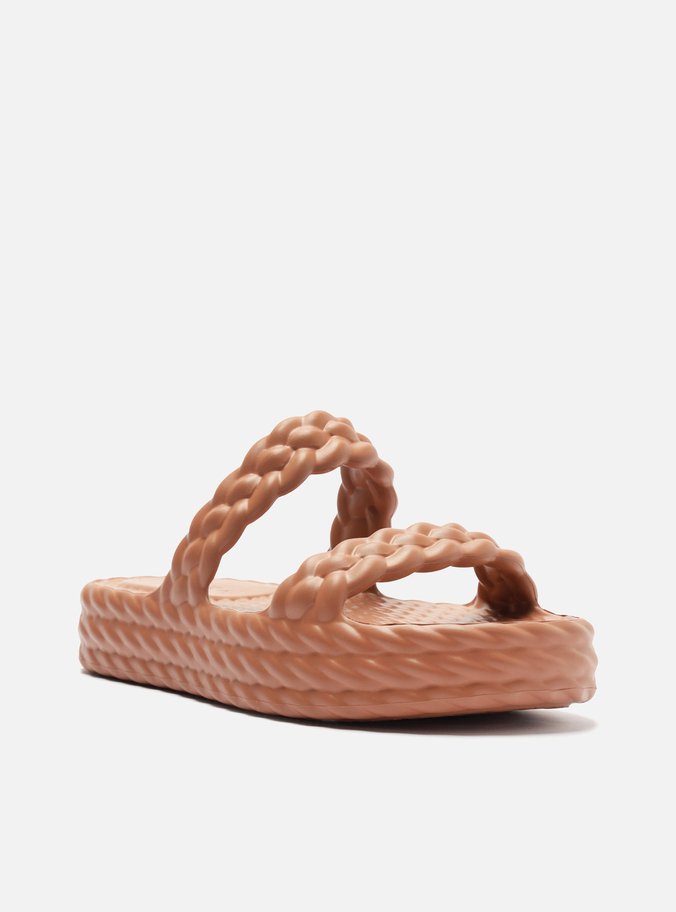Sandália Marrom Flatform Marrocos Up