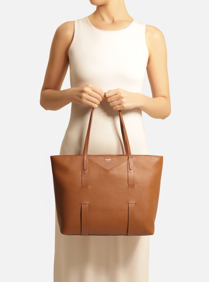 Bolsa Shopping Marrom Carol Grande Tiras