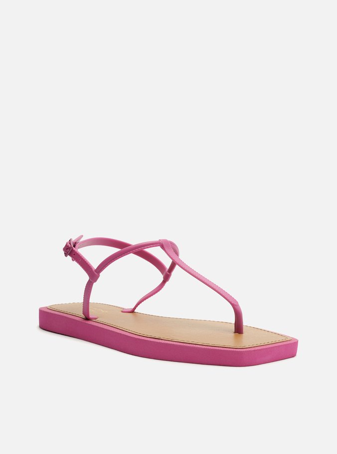 Sandália Rasteira Roxa Slim Square Brizza