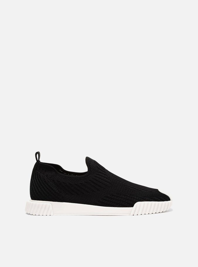 Tênis Slip On Preto Knit ZZ Mov