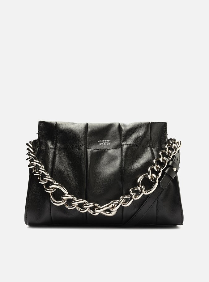 Bolsa Tote Preta Couro Milano Média Corrente