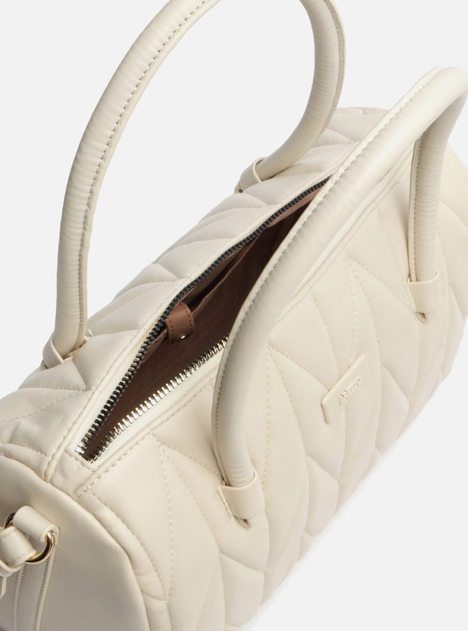 Bolsa Tiracolo Off-White Matelassê Média