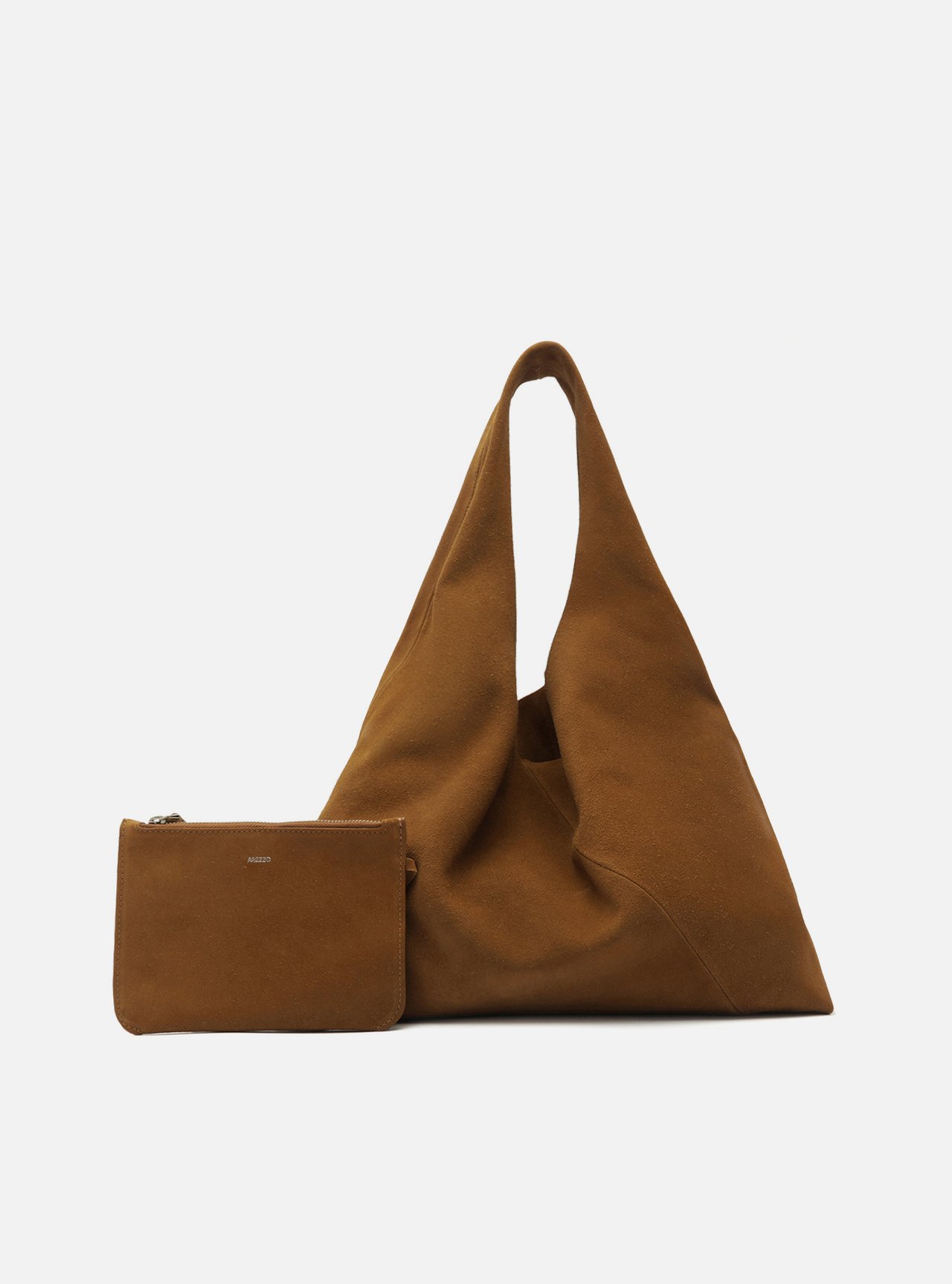 Bolsa Hobo Acamurçada Couro Grande Pouch — foto 6