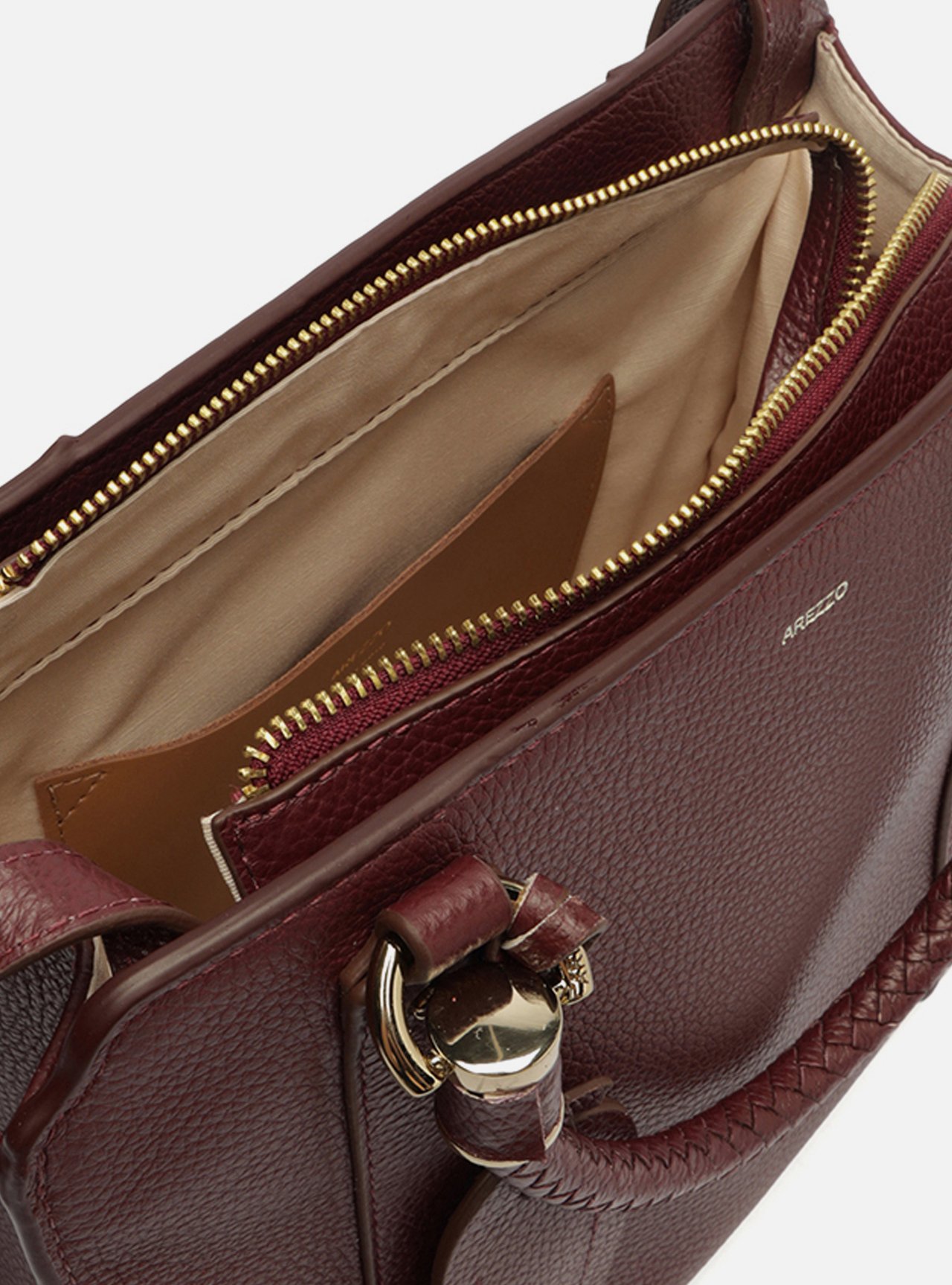 Bolsa Tote Vermelha Couro Piazza Grande — foto 4
