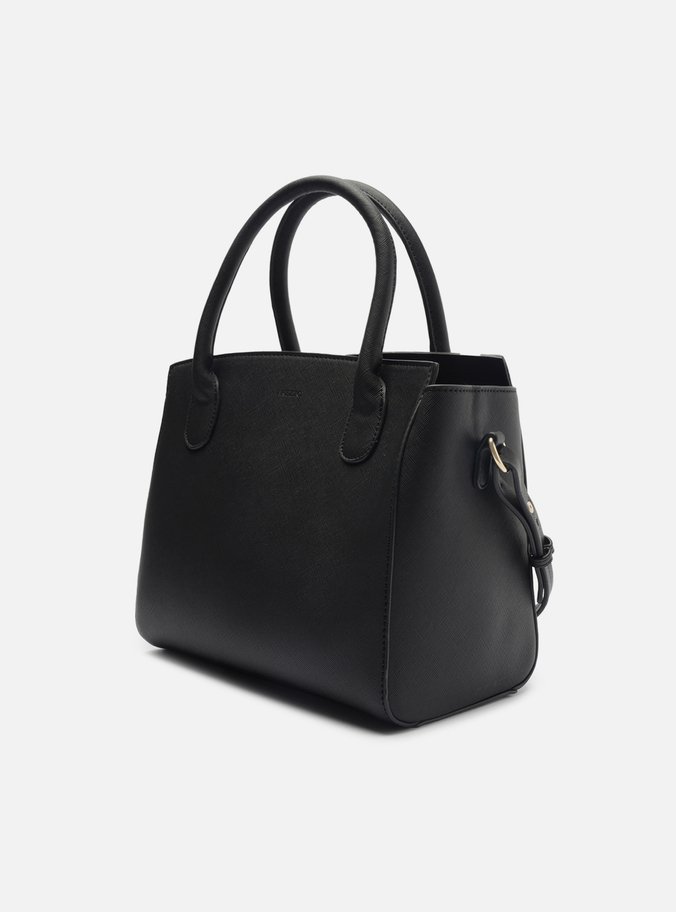 Bolsa Tote Preta Média Texturizada