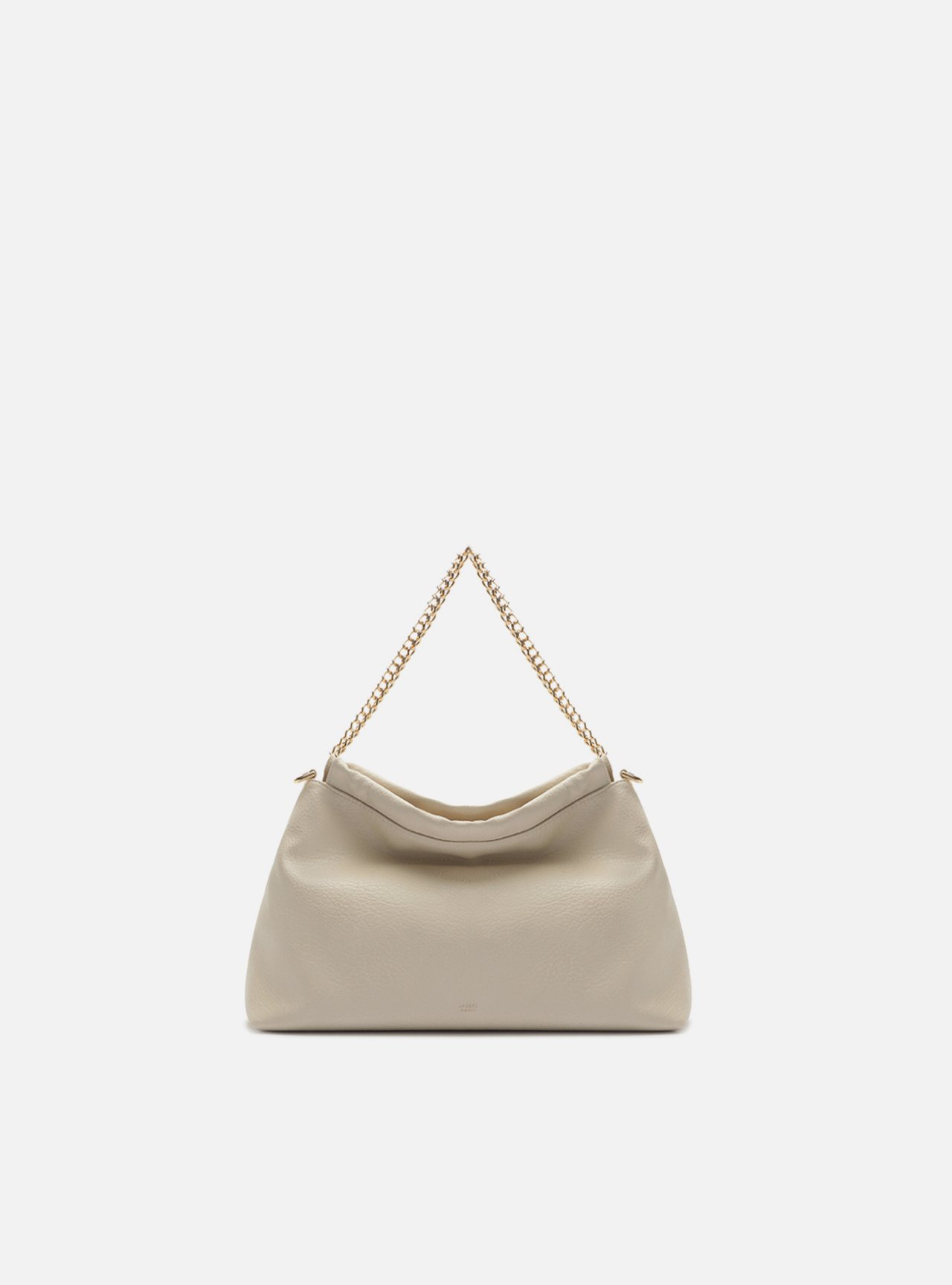 Bolsa Hobo Branca Média Alça Corrente — foto 1