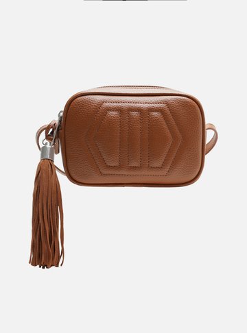 Bolsa Tiracolo Marrom Caramel Verona Média
