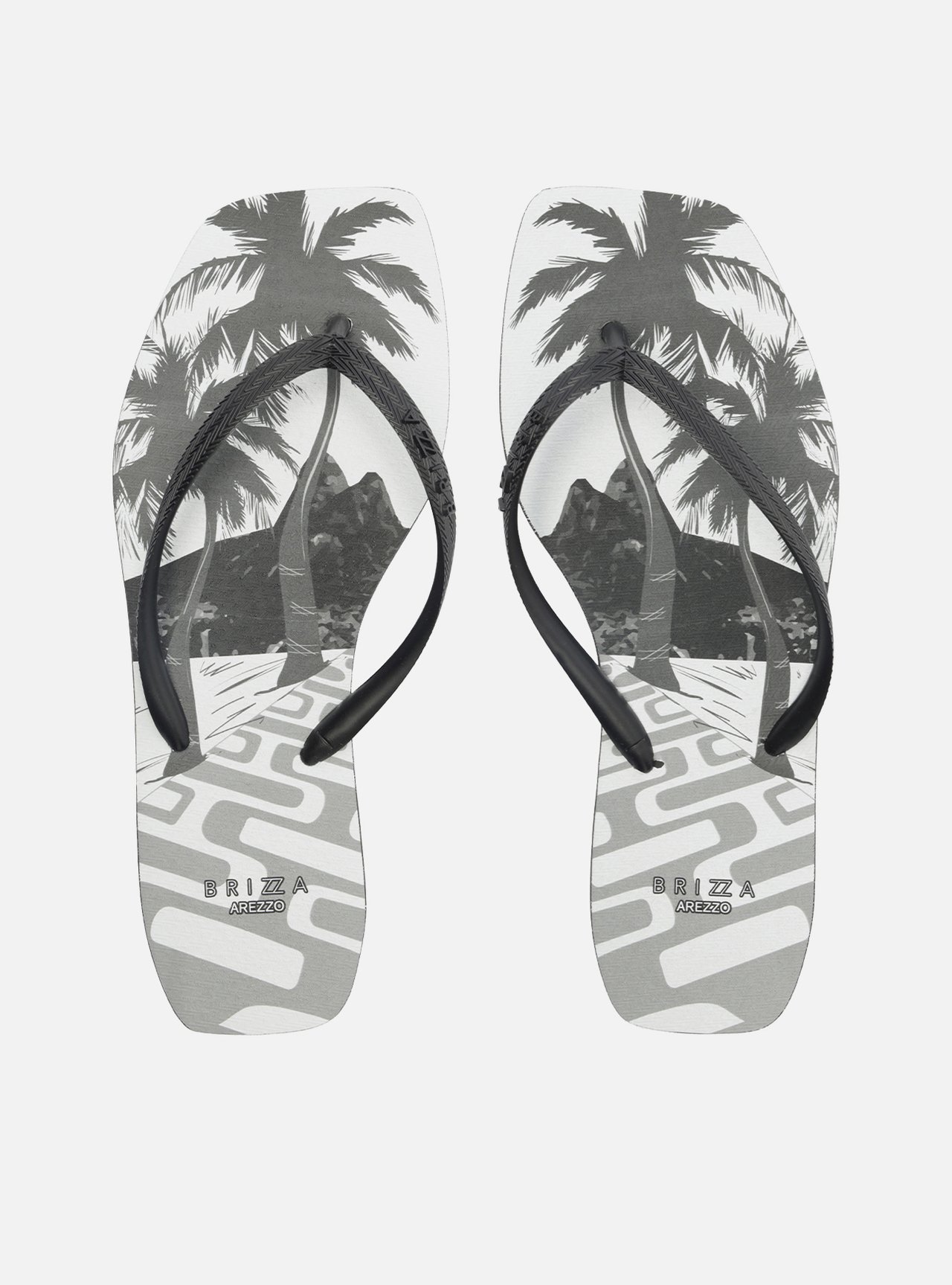 Chinelo Preto Estampa Brizza — foto 1