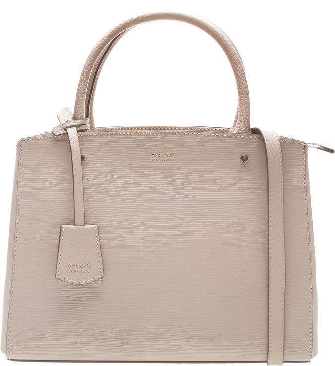 Bolsa Tote Couro Média Bella Off White