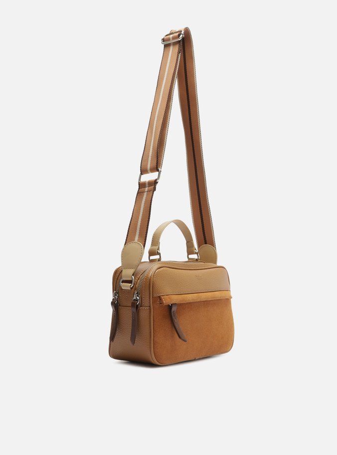 Bolsa Tiracolo Marrom Camurcina Prione Média