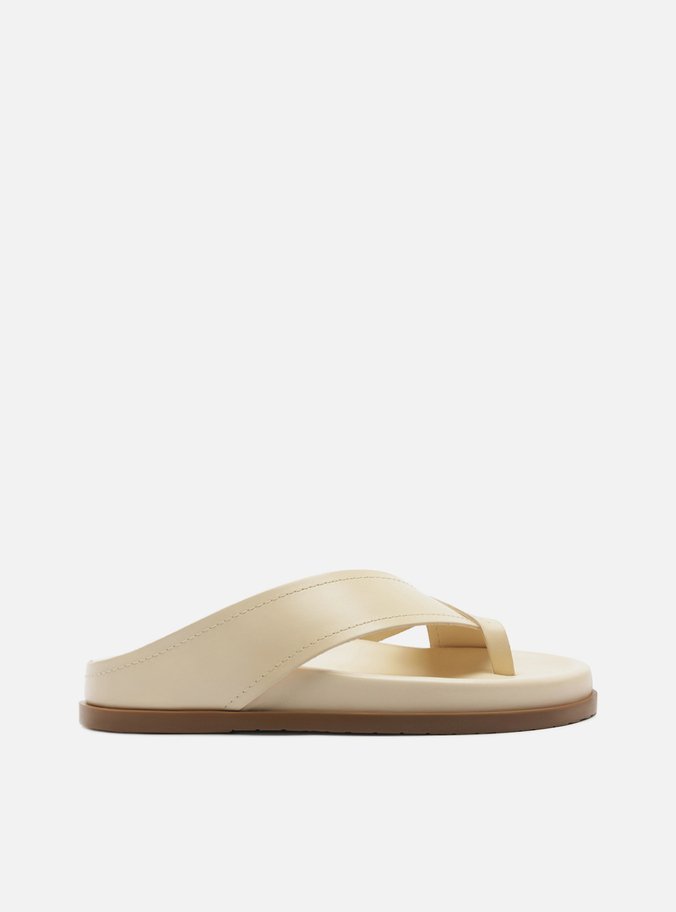 Sandália Rasteira Branca Tiras