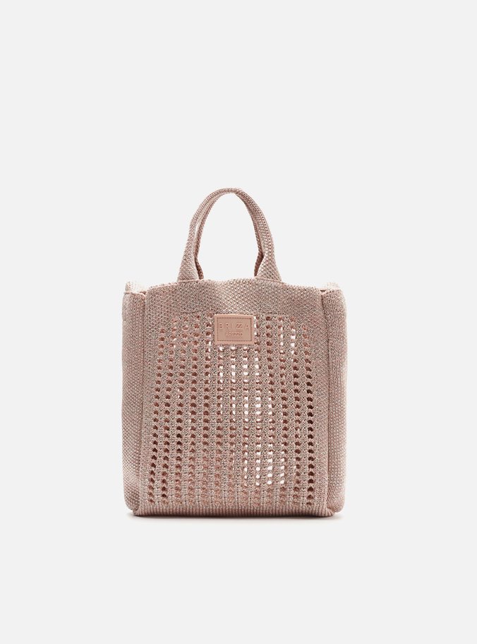 Bolsa Shopping Rose Metal Mônaco Pequena