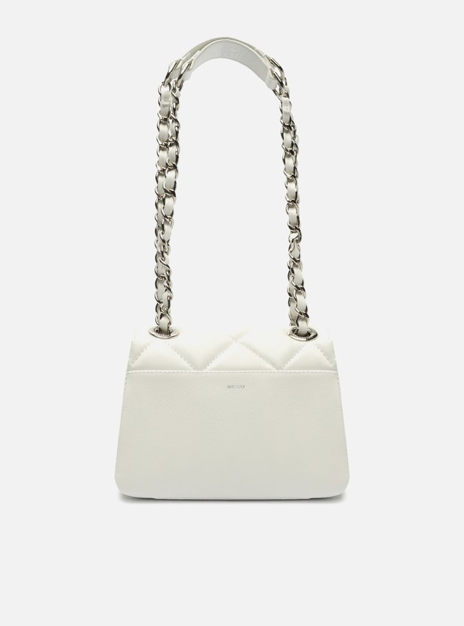 Bolsa Tiracolo Branca Couro Mizz Pequena