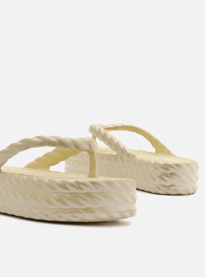 Sandália Dourada Flatform Marrocos Mid