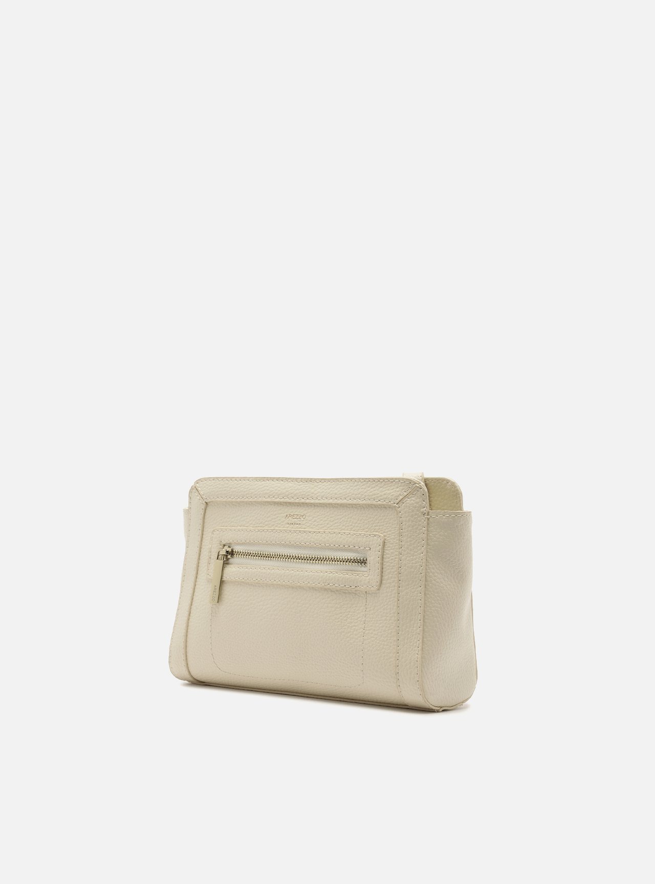 Bolsa Tiracolo Off White Pequena Zíper — foto 2
