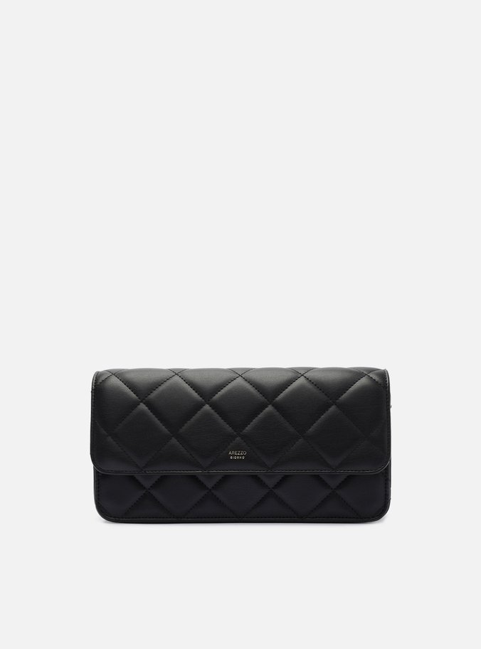 Bolsa Tiracolo Preta Média Matelassê Corrente