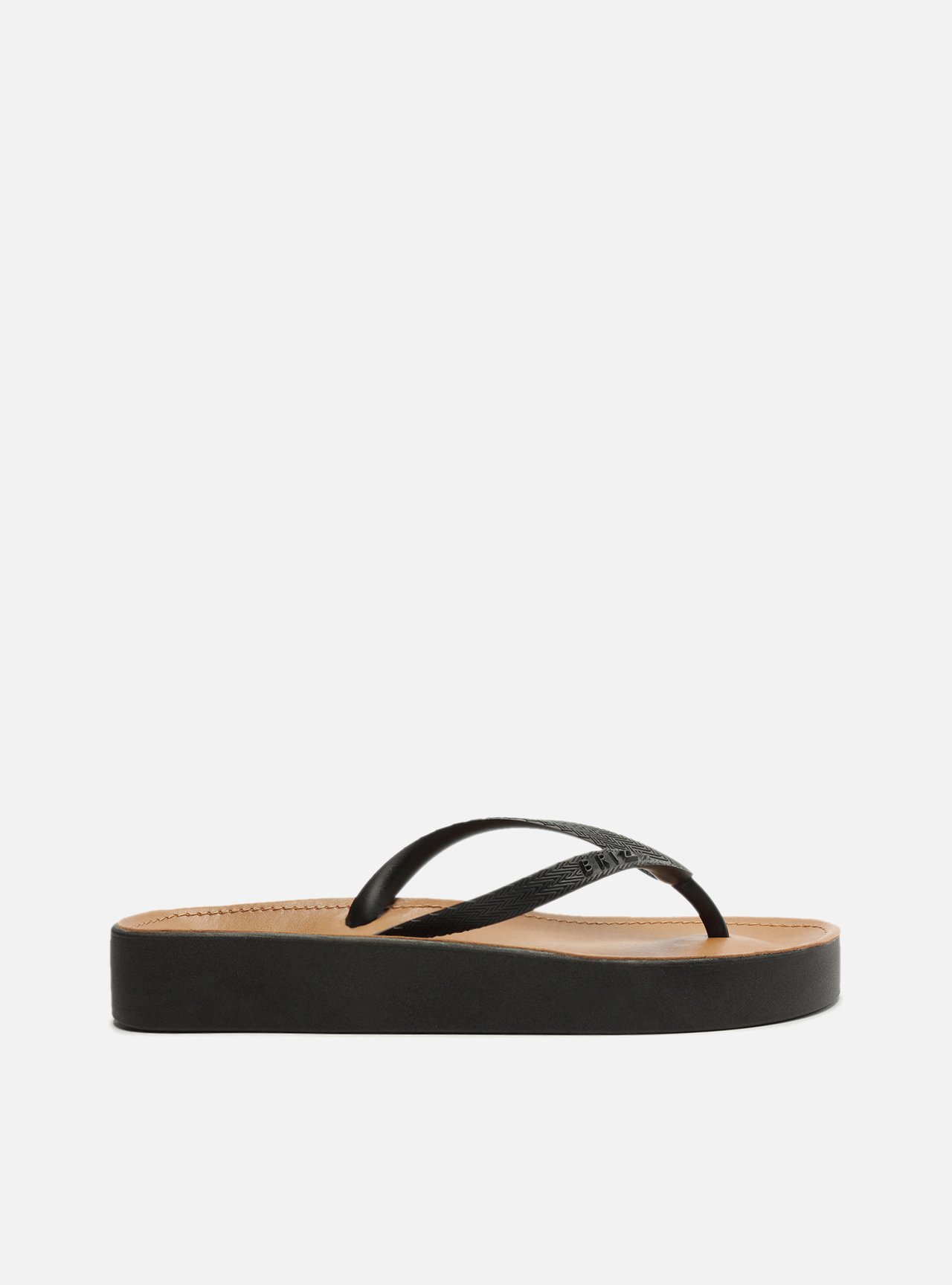 Chinelo de Dedo Preto Fit Midi Brizza — foto 1