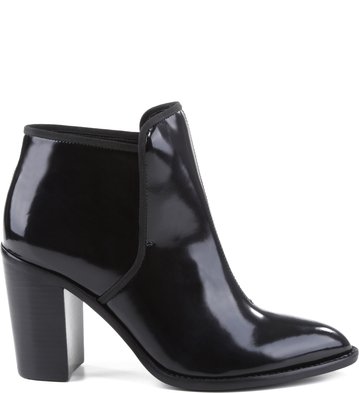 Bota Cano Curto Box Salto Preta