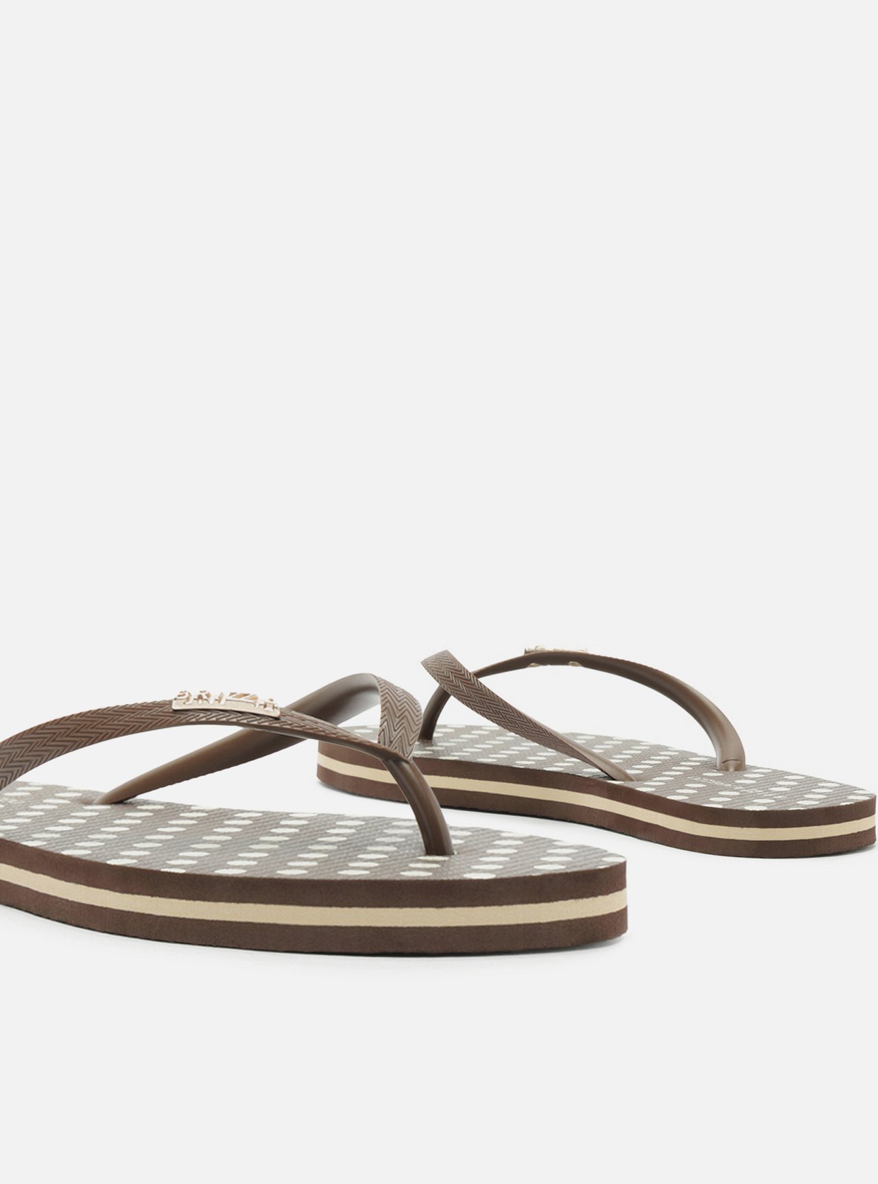 Chinelo de Dedo Marrom Poá Brizza — foto 4