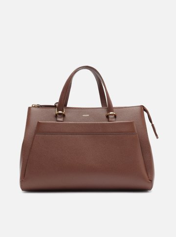 Arezzo — Bolsa Tote Marrom Couro Grande
