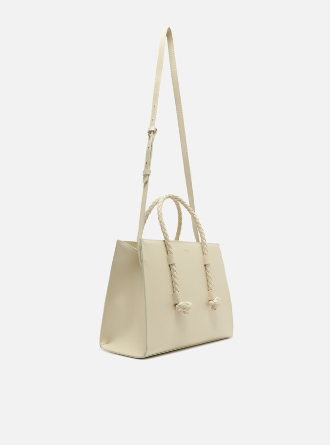 Bolsa Tote Branca Grande Alças Corda