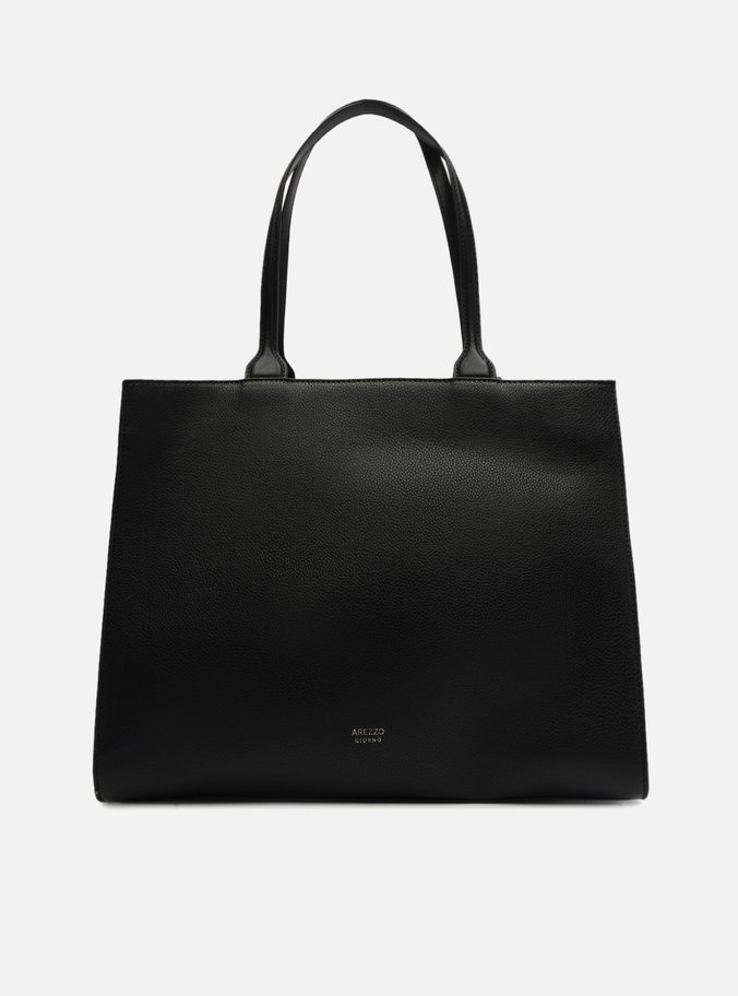 Bolsa Shopping Preta Detalhe Grande