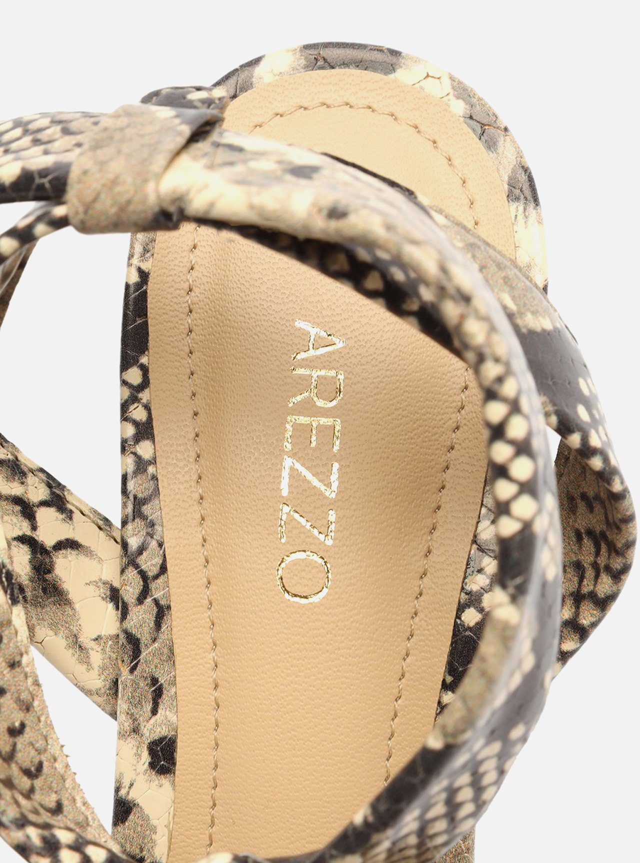 Sandália Snake Salto Alto Bloco Lace Up — foto 6
