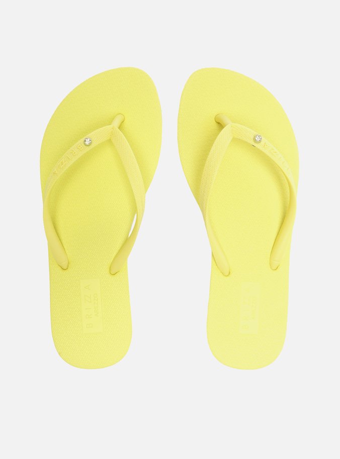 Chinelo de Dedo Amarelo e Bag Tecido