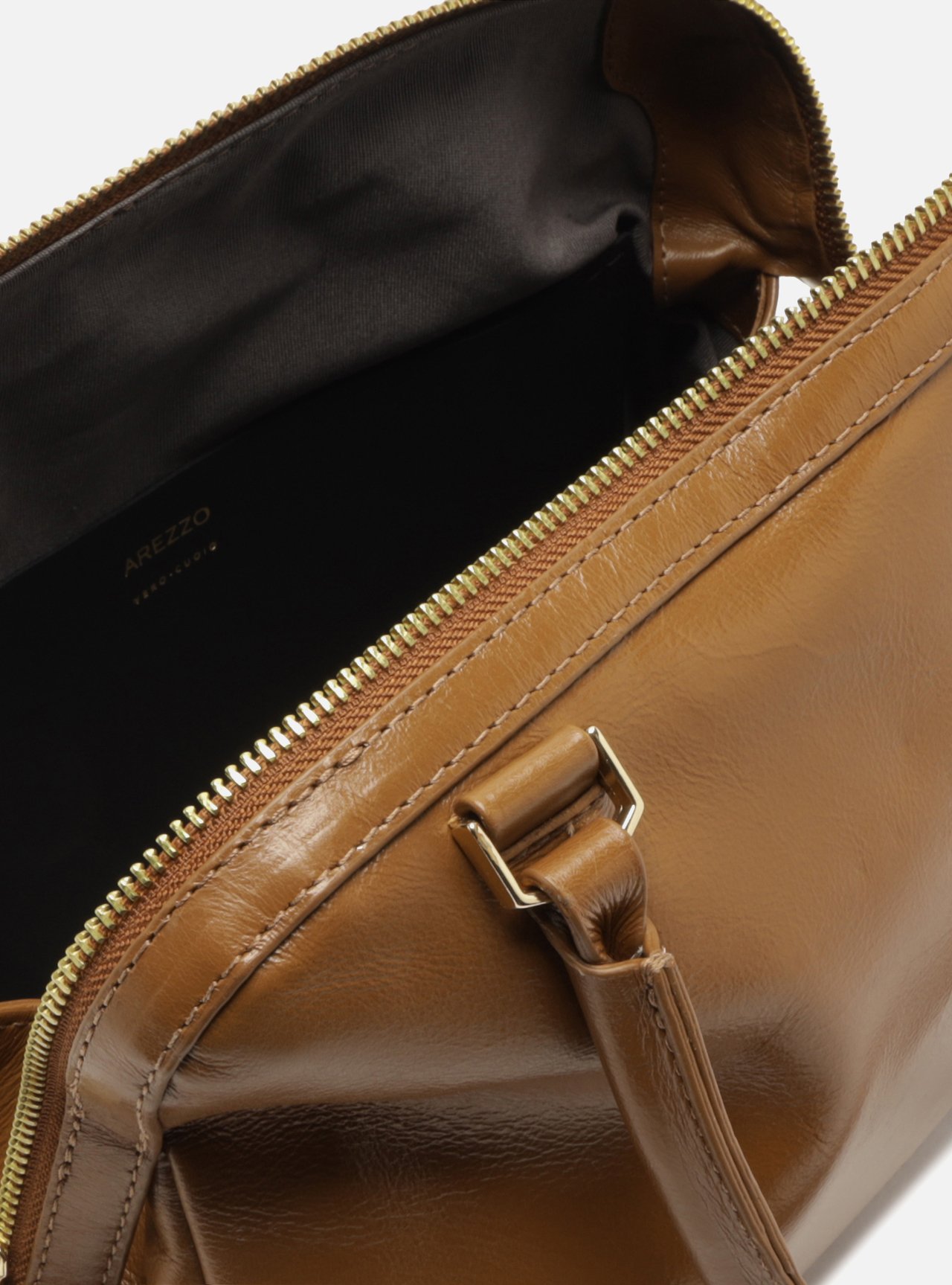 Bolsa Tote Marrom Couro Grande — foto 4