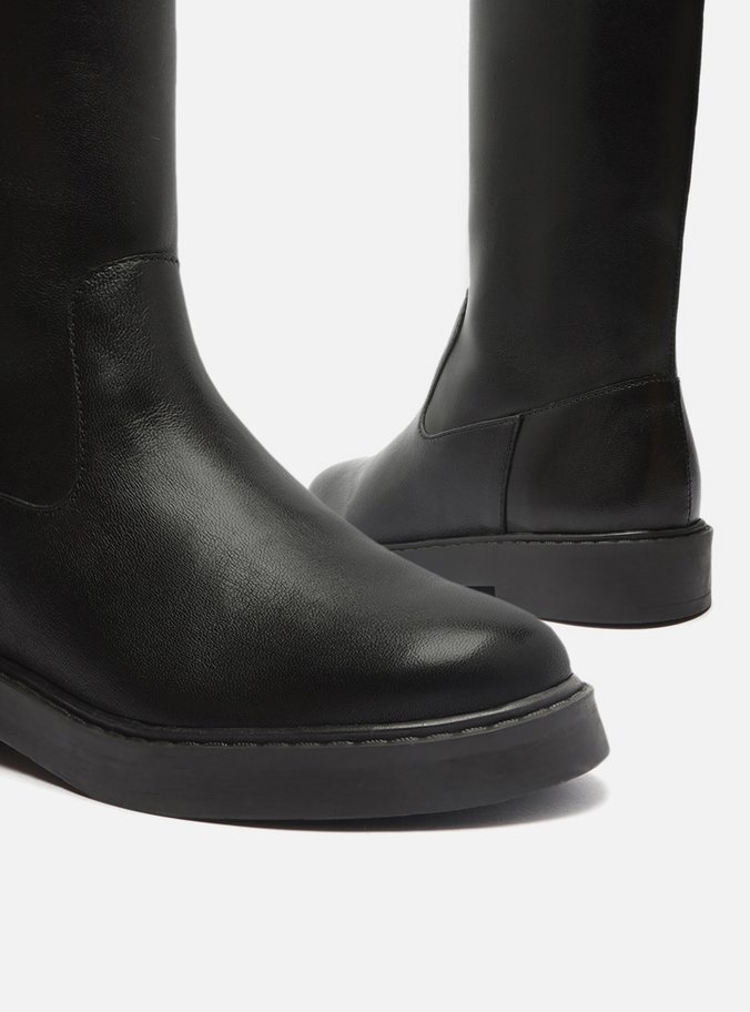 Bota Infantil Preta Cano Longo