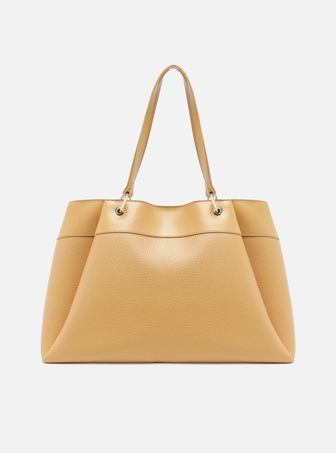 Bolsa Shopping Bege Giorno Grande Charm Medalha
