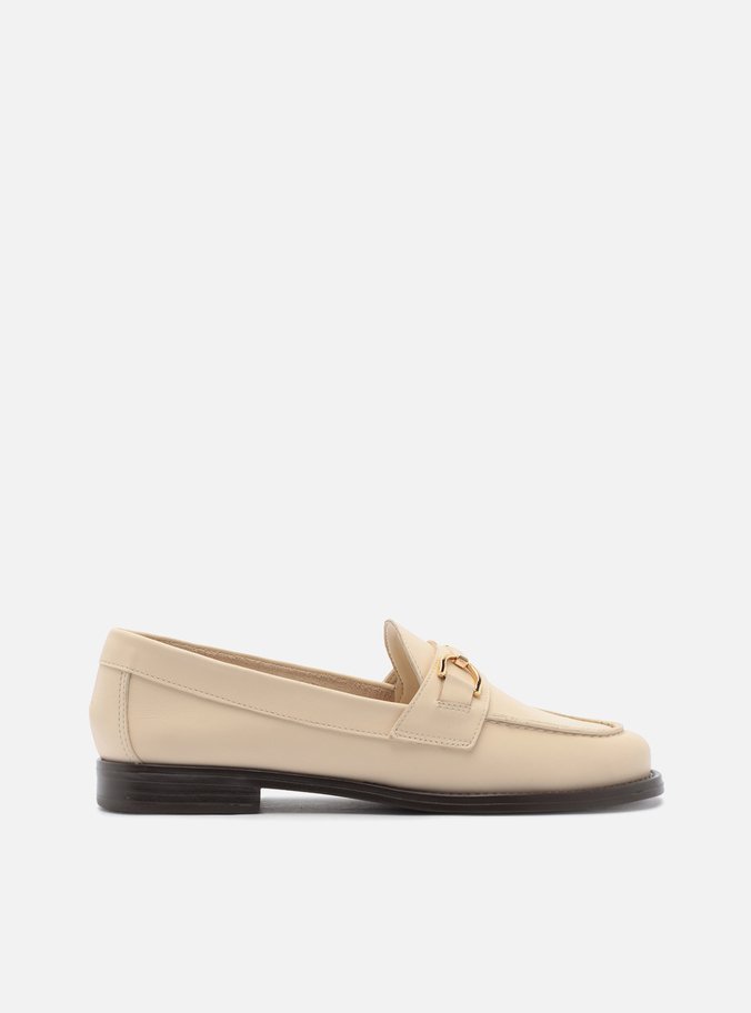Mocassim Off-White Couro Bridão Classic